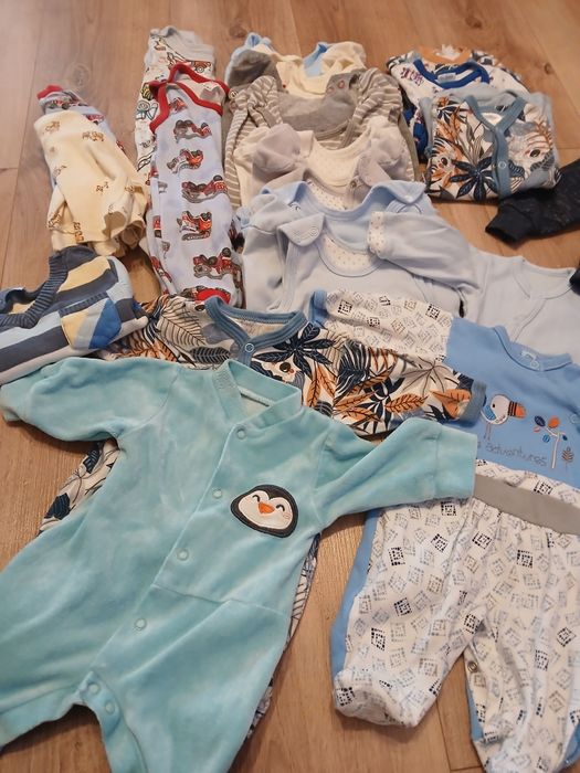 Wyprawka, paka ubrań 56, worek ubrań dla chłopca