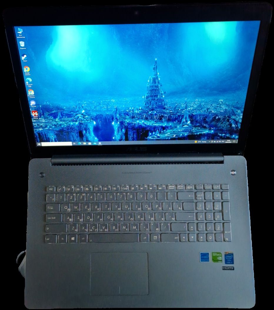 Ноутбук для игр, учёбы Asus n750