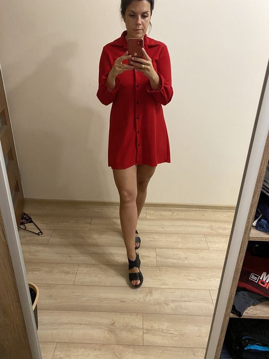 Sukienka czerwona damska