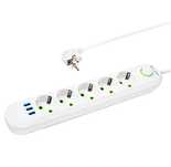 Listwa przedłużacz sieciowy BLOW 5 gniazd + 3x USB 3m biały 98-230#