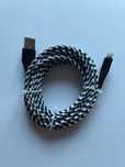 Kabel do iPhone USB 300cm biało-czarny oplot