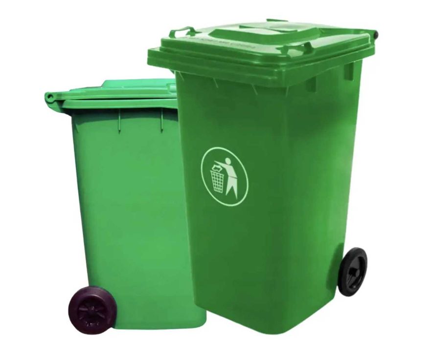 Сміттєвий бак 240 л на колесах Mirpol GT-240H, зелений