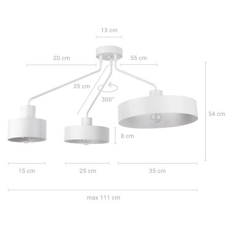 Lampa sufitowa SIGMA JUMBO 3