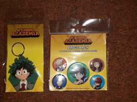 Zestaw My Hero Academia brelok breloczek i pin-upy przypinki