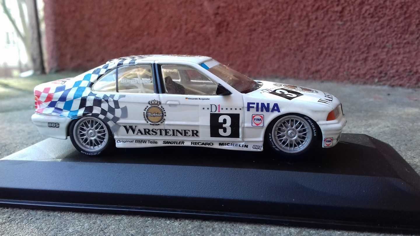 1994 BMW 318i sedan E36 DTM 1:43 Minichamps model samochodu 320