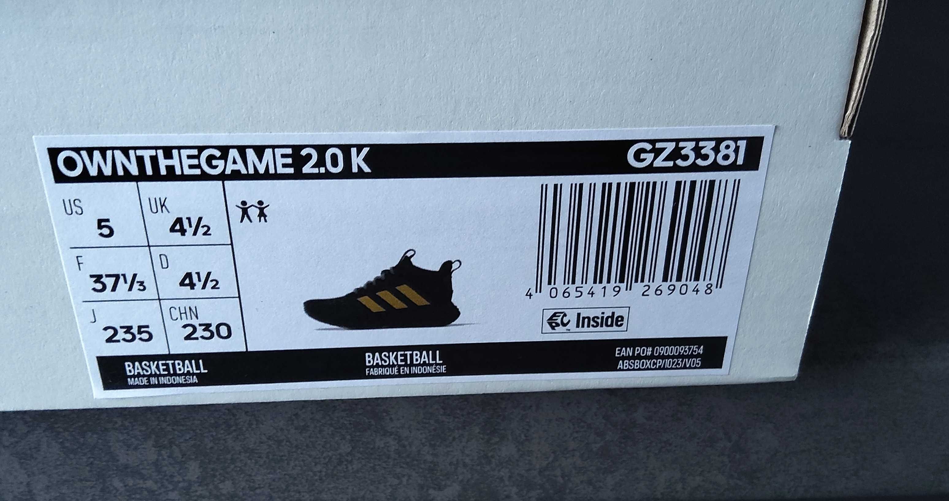 Buty Adidas Ownthegame 2.0 GZ3381 r. 37 1/3