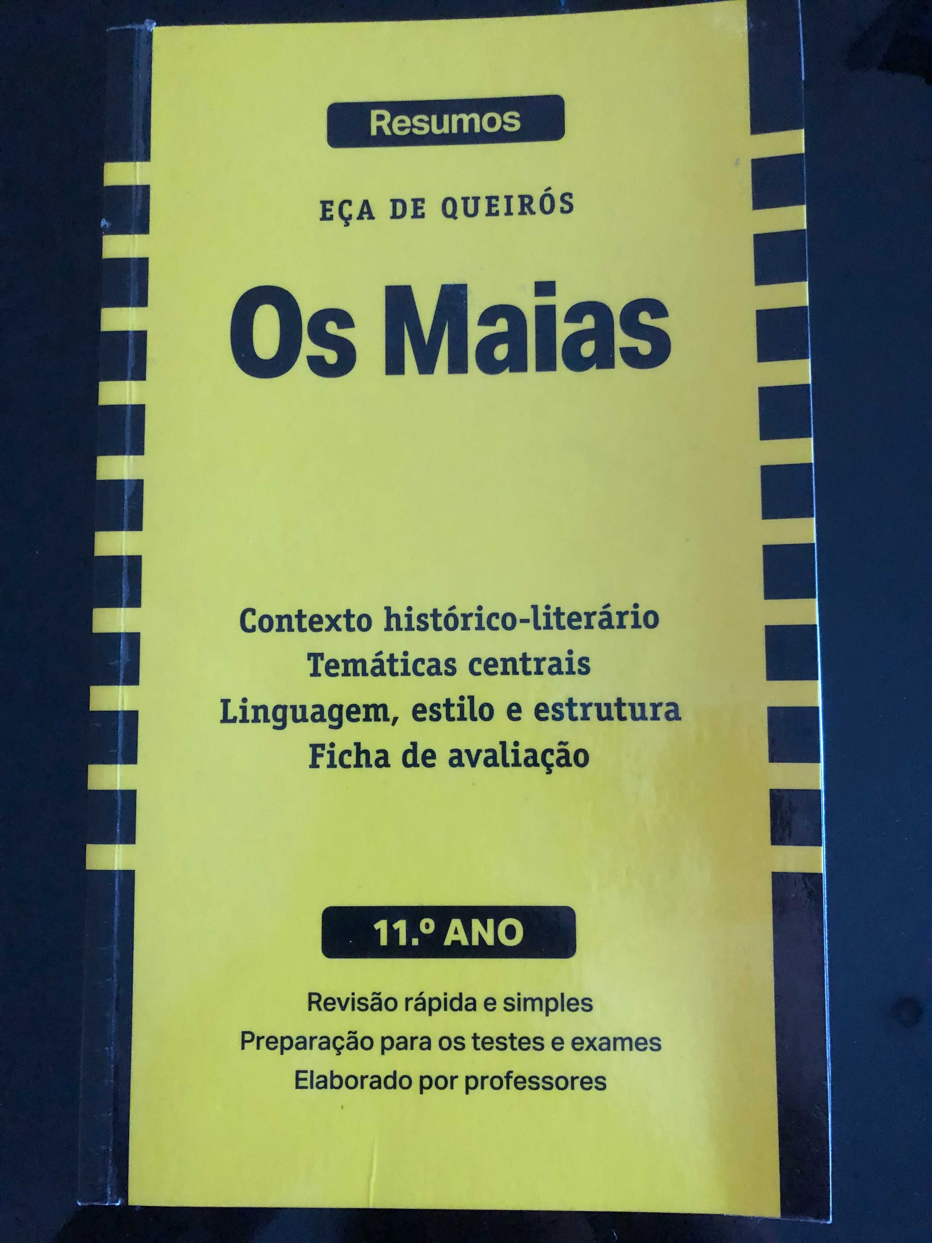 Livro de resumos sobre "Os Maias"