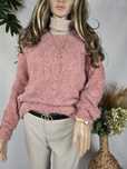 Pudrowy rozowy sweter wlochaty oversize Amara Reya M 38