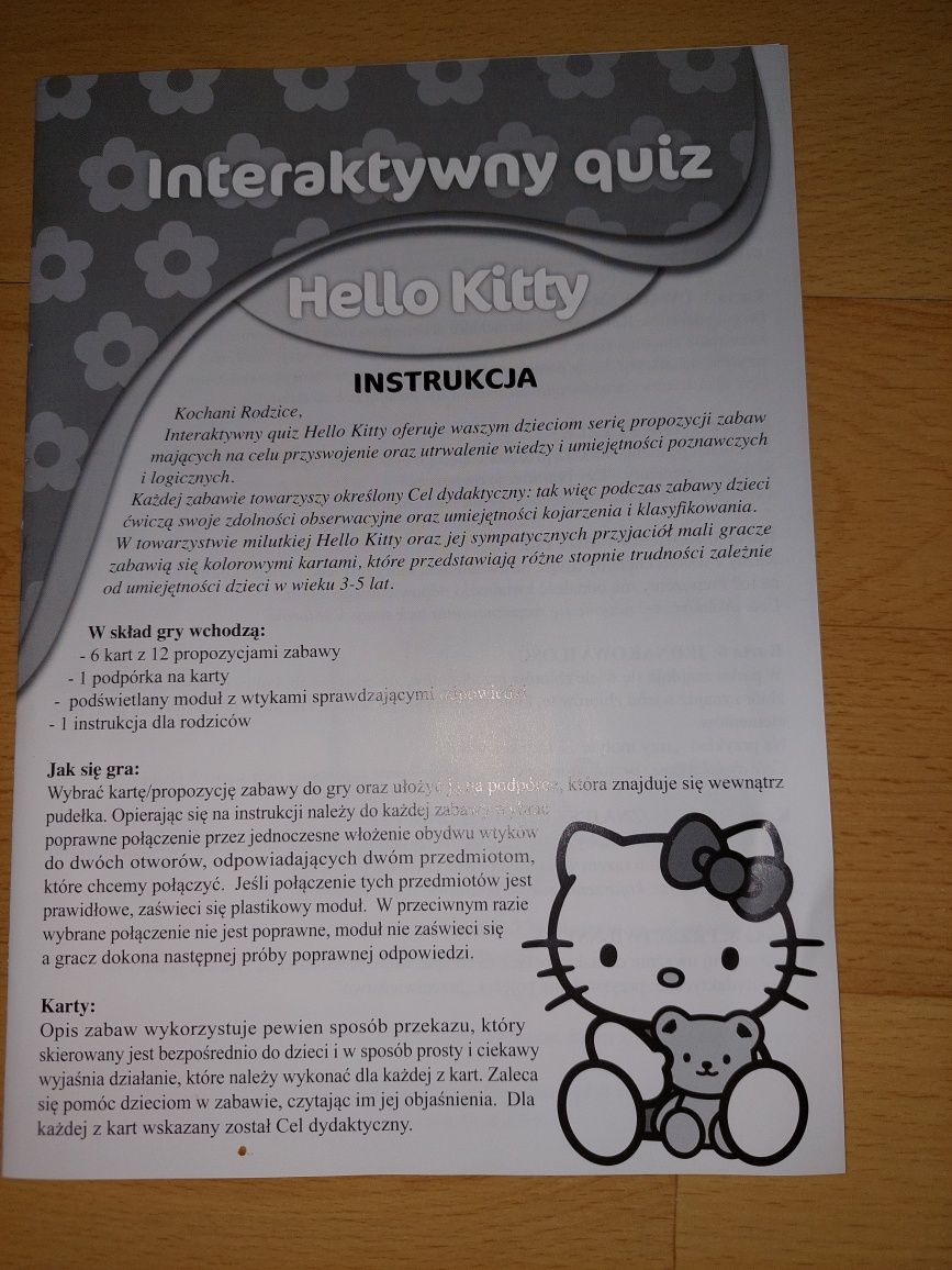 Gra Interaktywny Quiz Hello Kitty