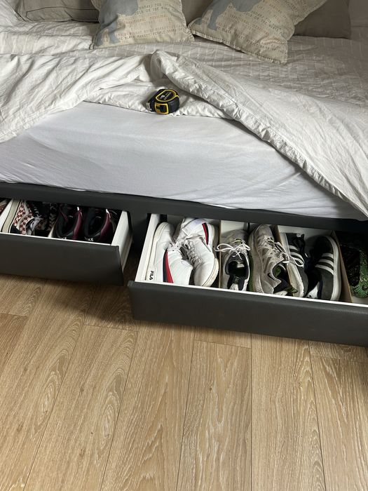 Cama 190x90 com 2 gavetoes + colchão