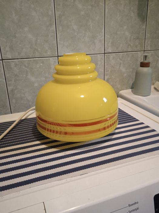 Klosz żyrandol lampa wisząca prl loft
