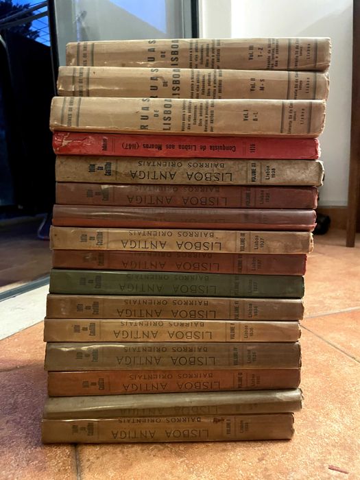 Lisboa Antiga 13 vol, Júlio de Castilho, R. de Lisboa, Gomes de Brito