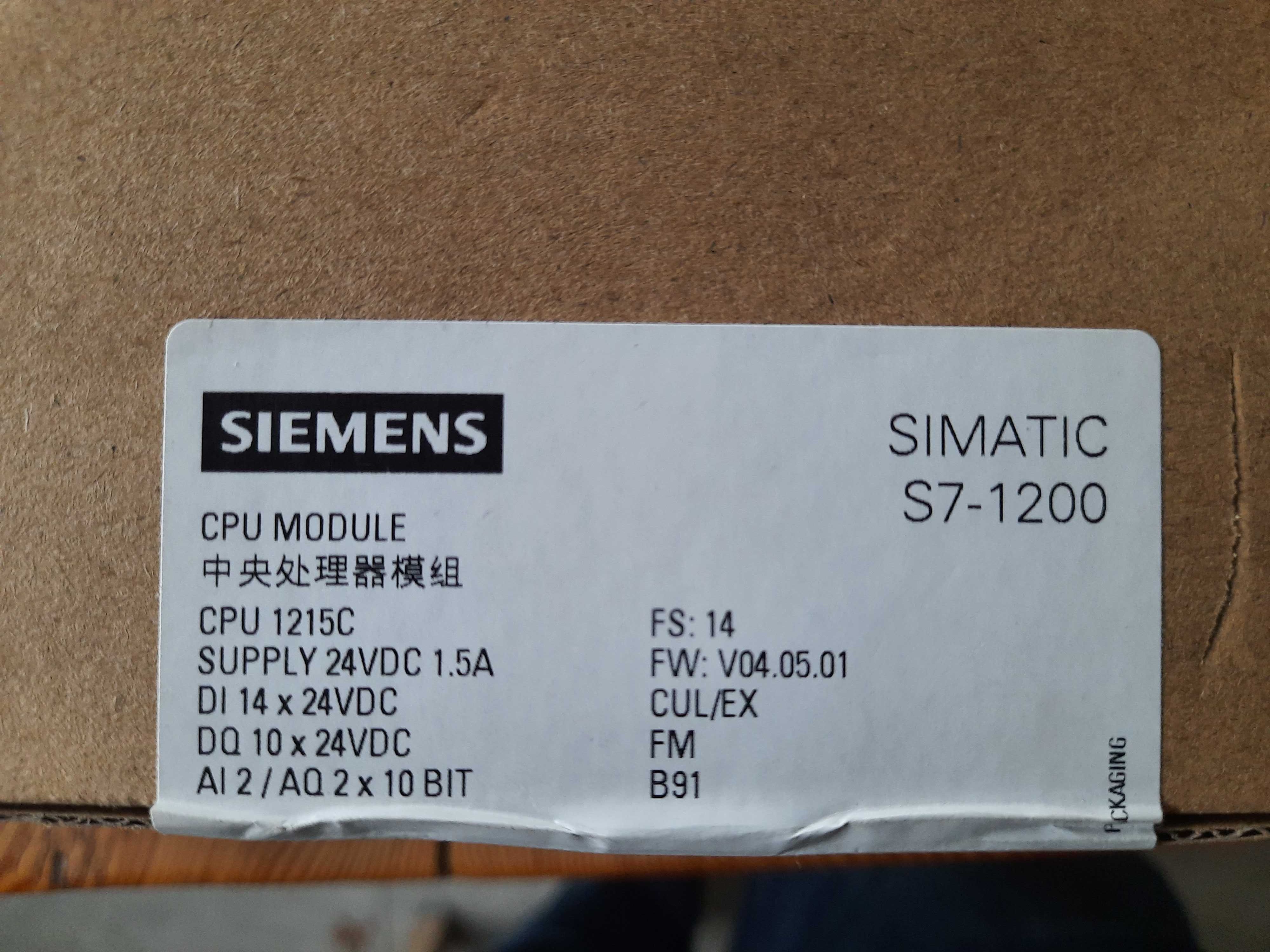 Sterownik Siemens s7-1200_1215C
