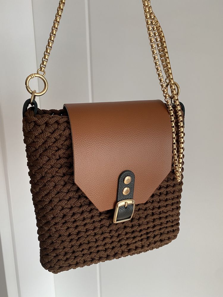 Torebka Handmade Skora naturalna Piekna
