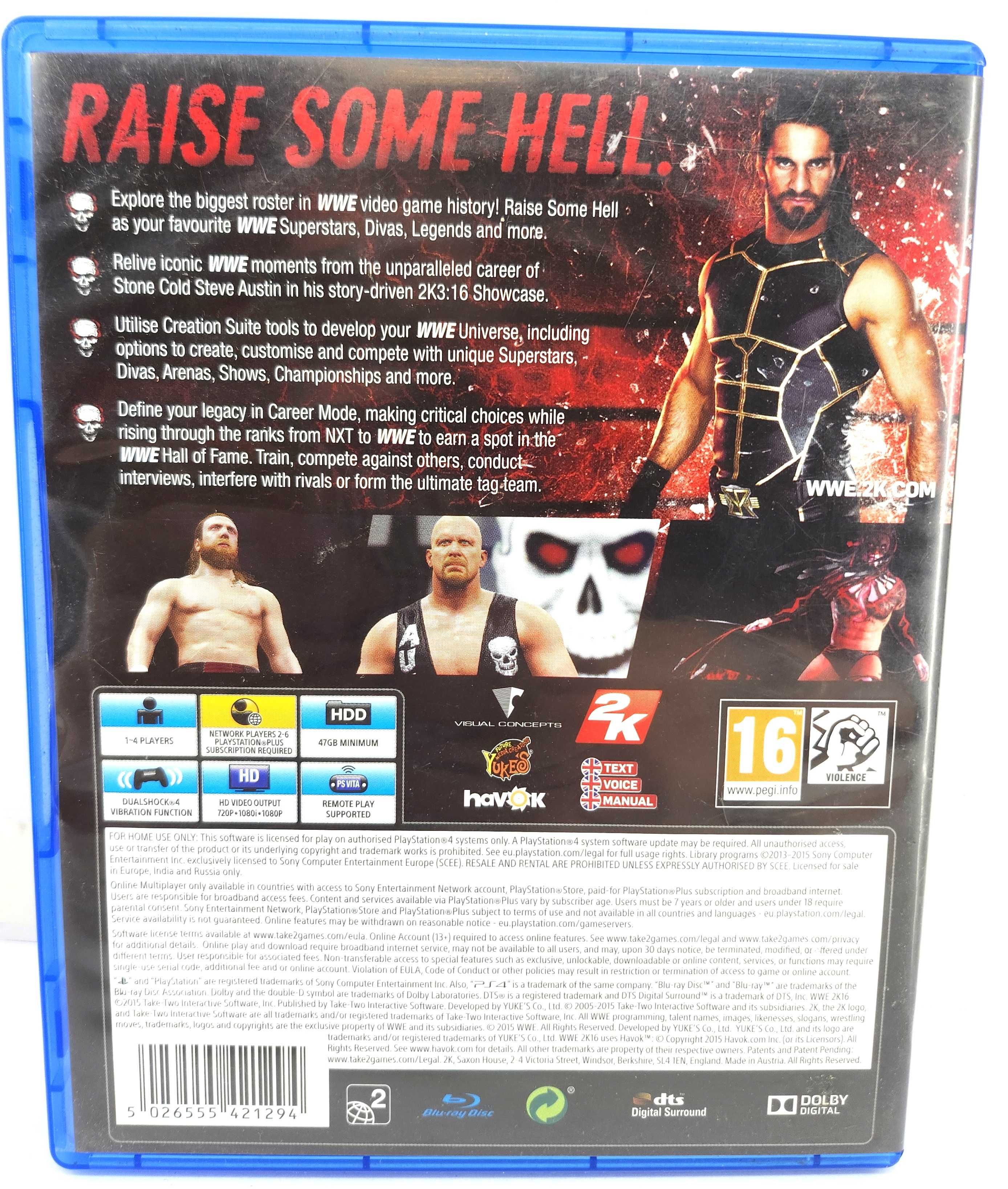 W2K16 gra na konsolę  PS4