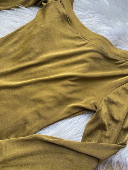 Free people body gładkie długi rękaw na jedno ramię M coquette