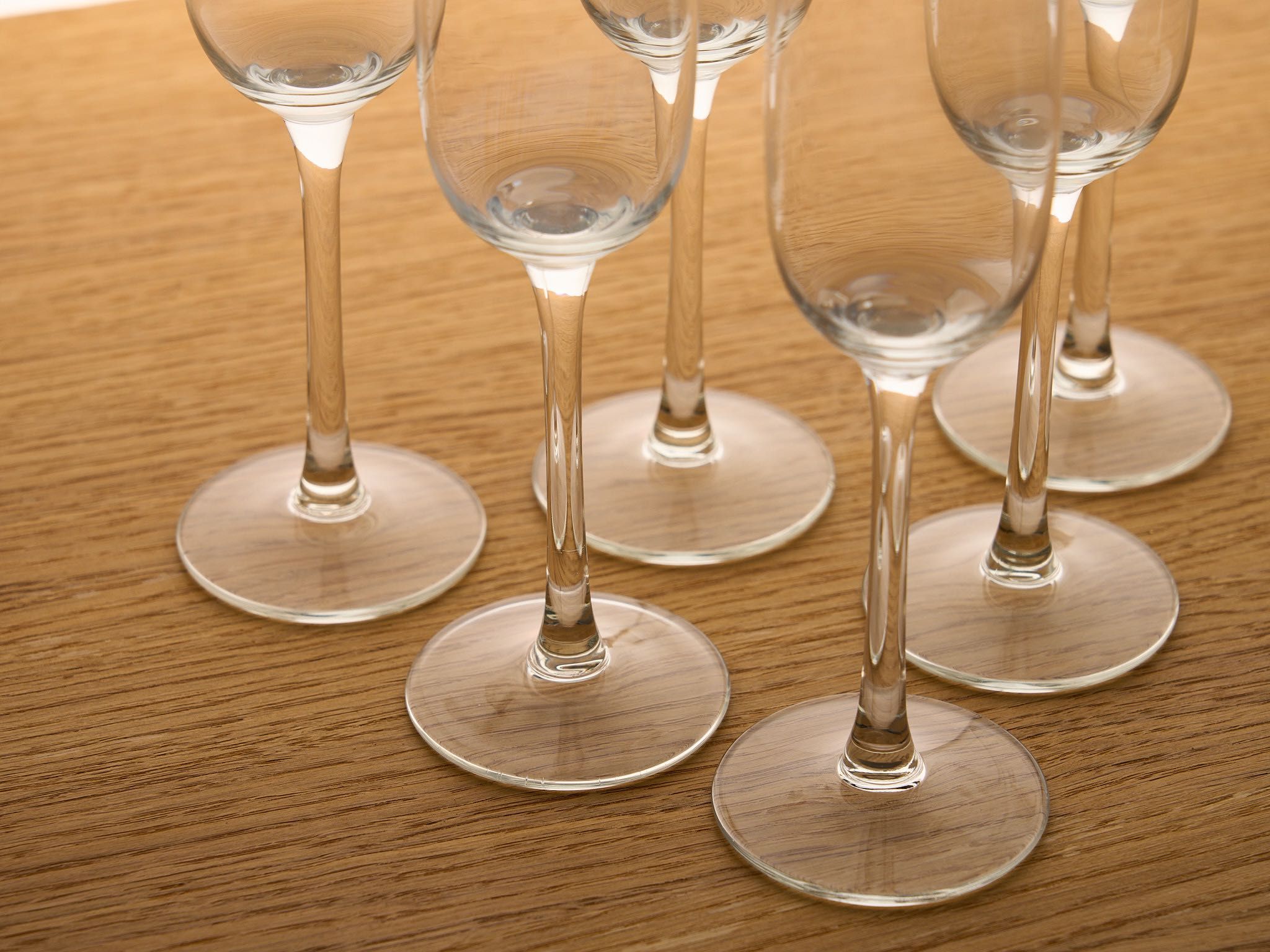 Conjunto de flutes de champagne