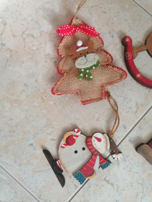 Decoração de Natal com imagens alusivas à época