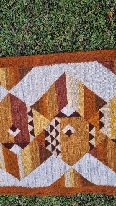 Kilim wełniany Design PRL lata 60 Cepelia