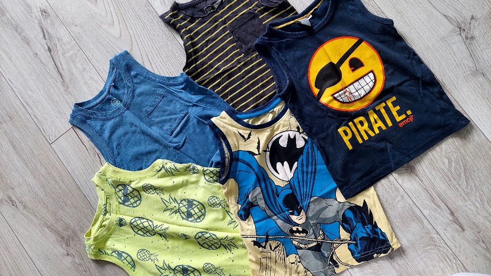 Bezrękawniki chłopięce koszulki