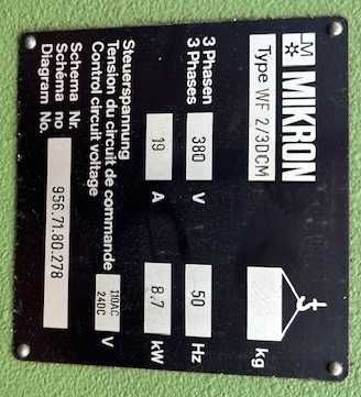 Frezarka MIKRON WF2/3DCM - frezarka CNC