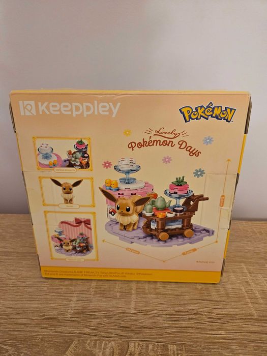 Klocki Pokemon Eevee Diorama Super Jakość Ornament Jak Lego