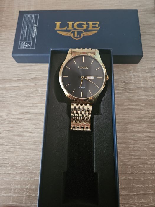 Zegarek kwarcowy męski firmy Lige.