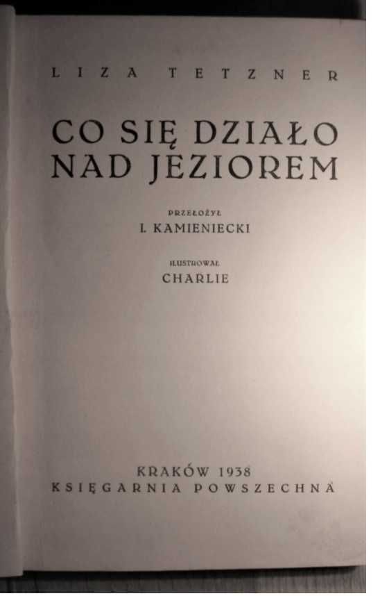 Unikat ! Co się działo nad jeziorem
Liza Tetzner