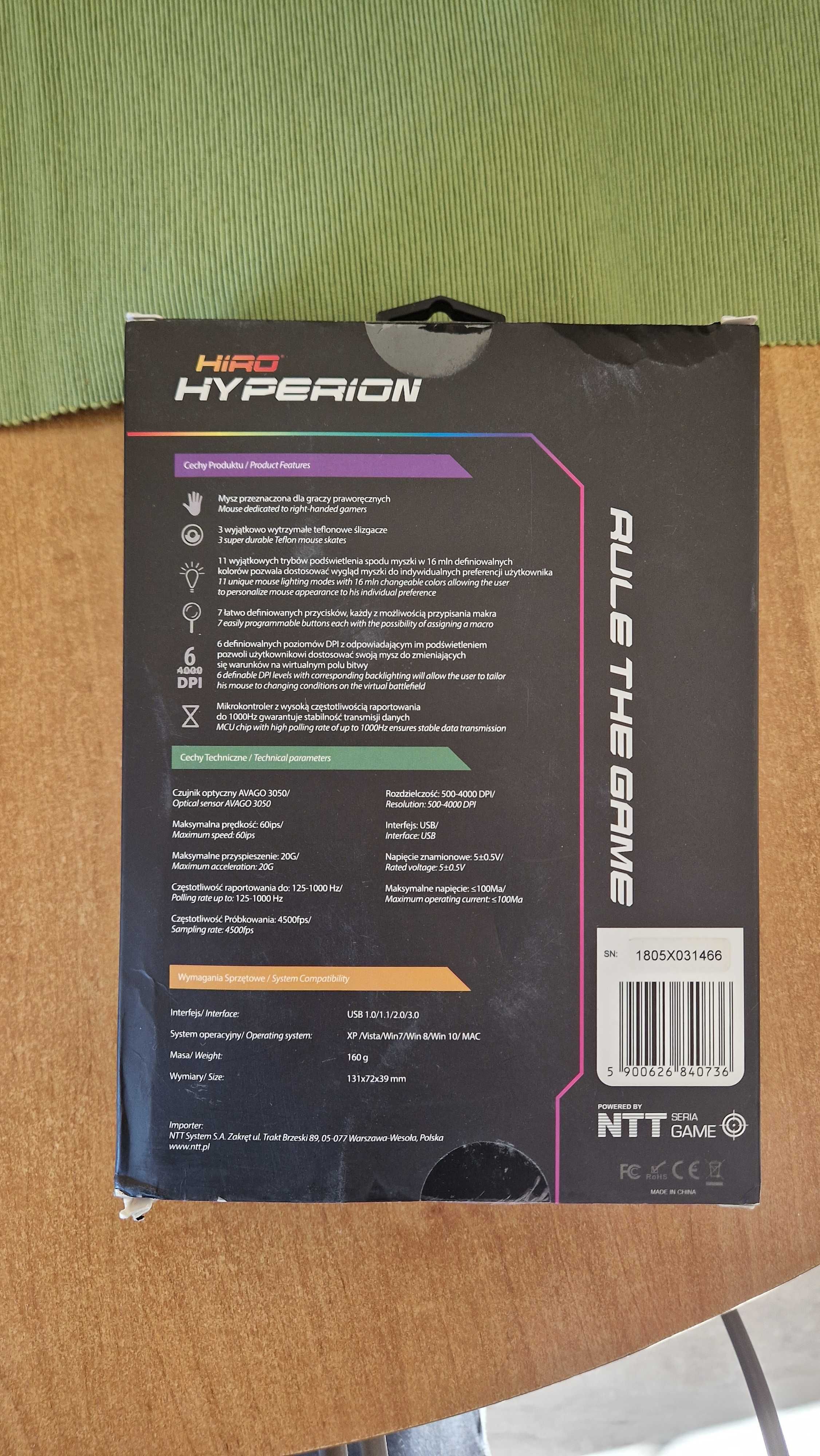 Mysz komputerowa HIRO Hyperion