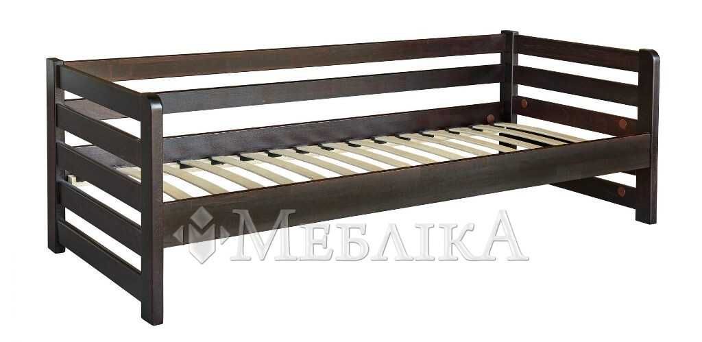 Недороге односпальне ліжко-тапчан 80х190 з дерева бук