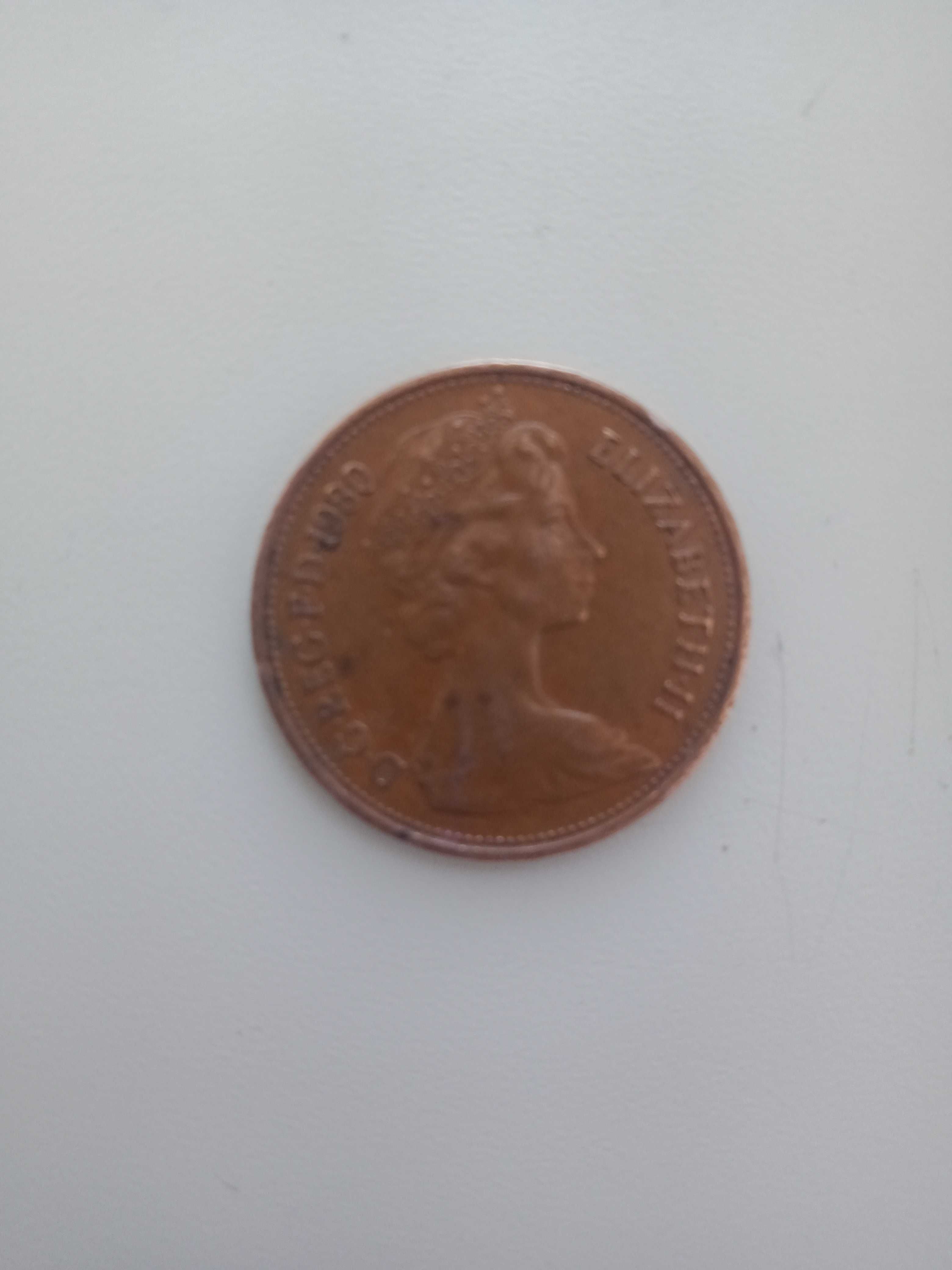 Монета NEW PENCE 1980 года