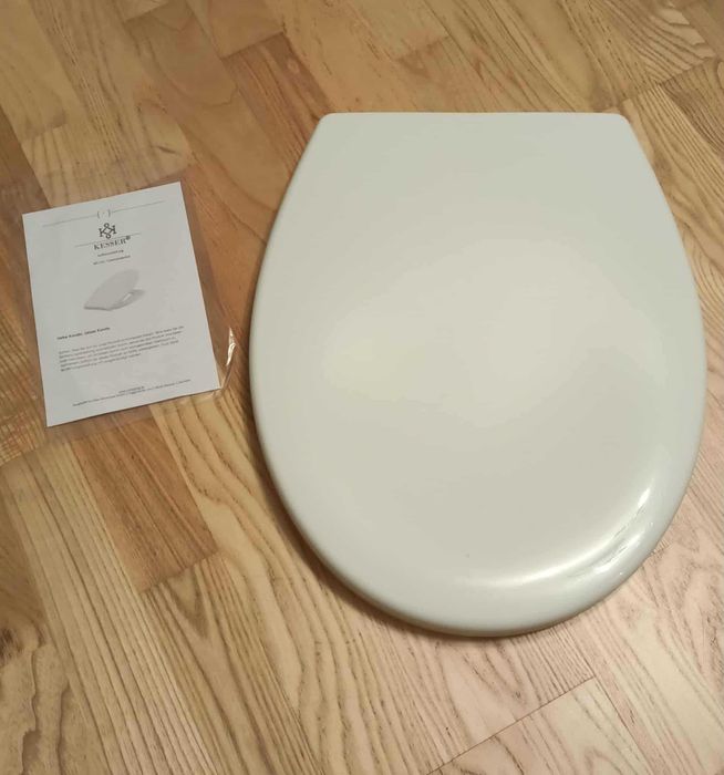 Deska WC wolnoopadająca Duroplast + nakładka dla dzieci 44,7 x 37,1cm