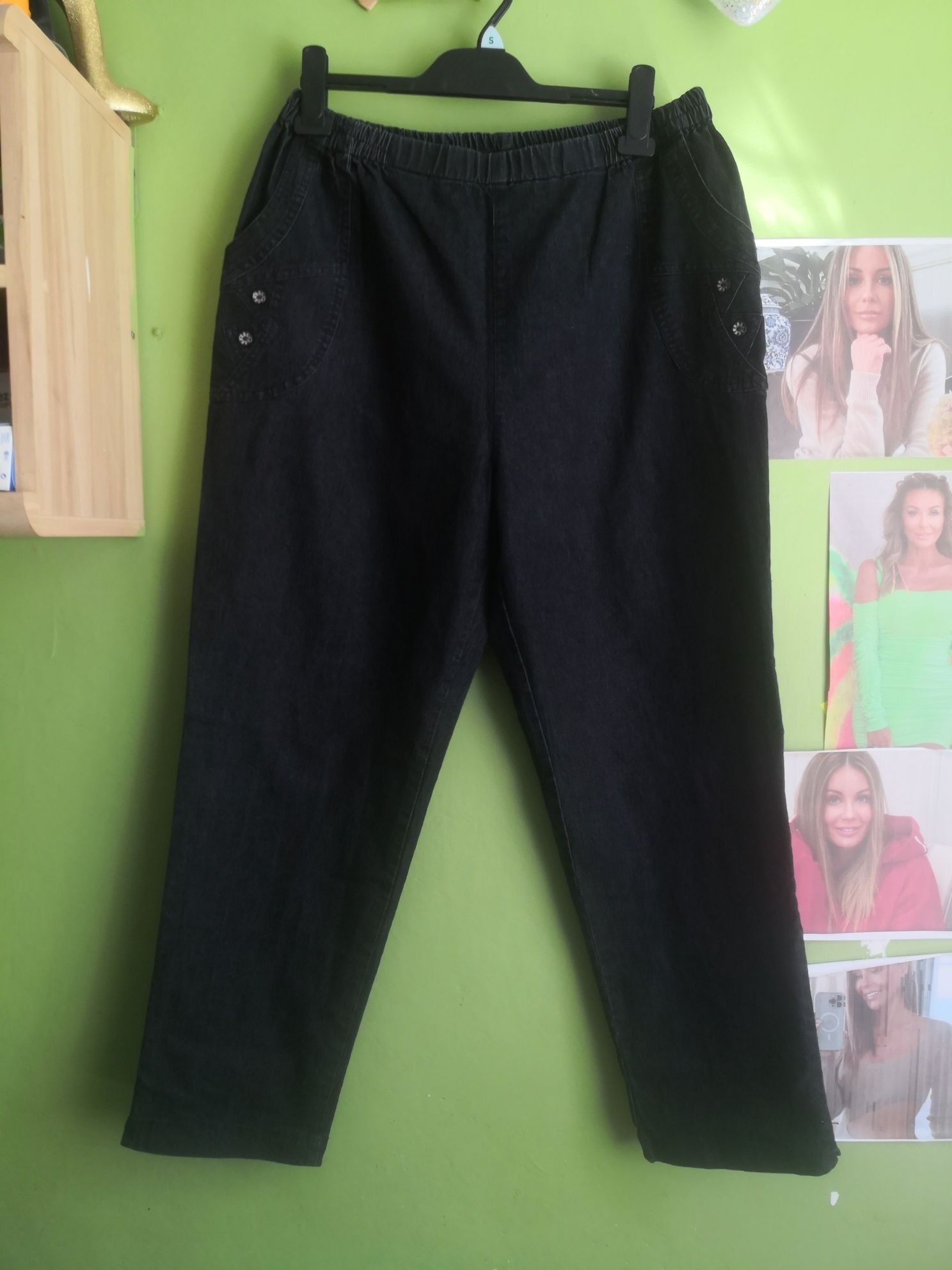 Spodnie Jeans XXL czarne