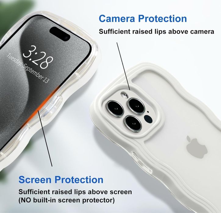 Etui ALYMIYA białe do iPhone 15 Pro Max – dopasowanie i ochrona