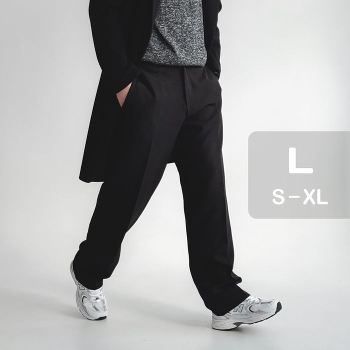 Брюки класичні широкі чоловічі Штани мужские классические оверсайз L