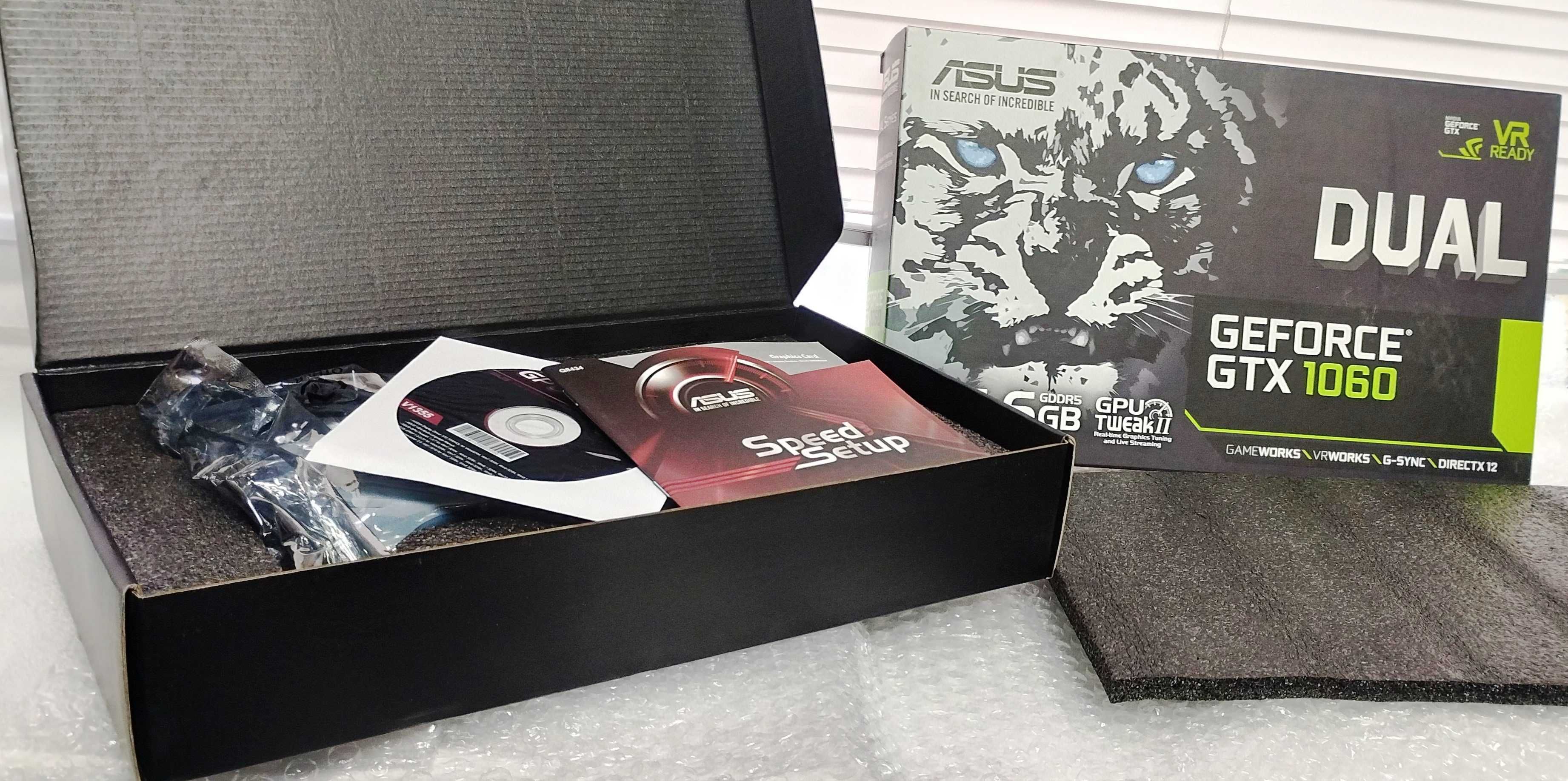 НЕРОБОЧА! Ігрова ASUS GeForce GTX1060 6Gb DUAL OC (DUAL-GTX1060-O6G)