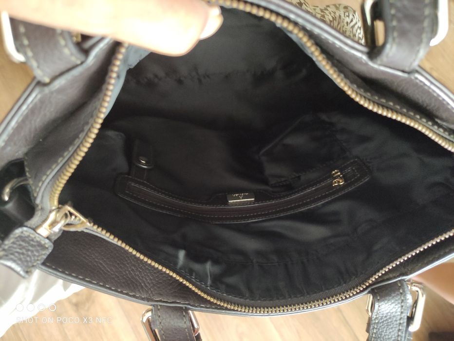 Torebka do ręki lub na ramię materiał+ skory