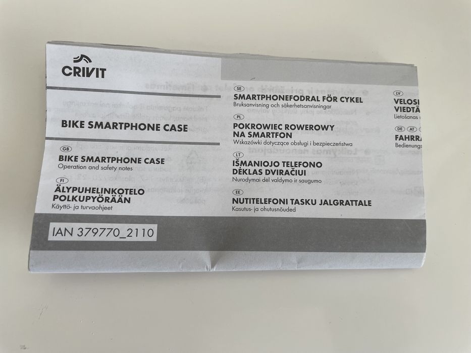 NOWY pokrowiec rowerowy na smartfon - CRIVIT