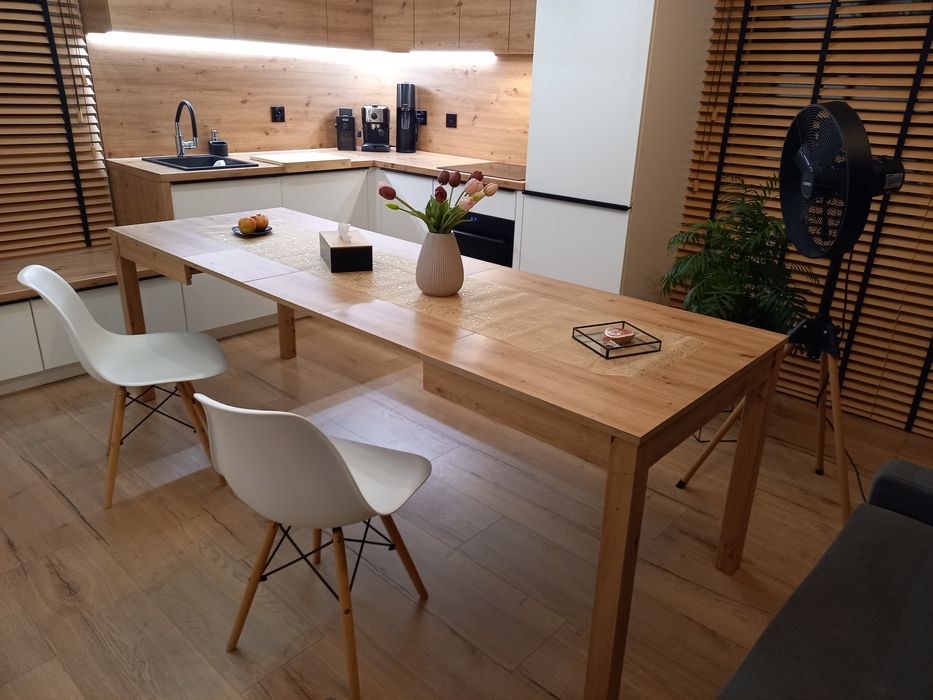 Duży stylowy Stół rozkładany Dąb Artisan | D.120 - 240! S.80 x W.76 cm