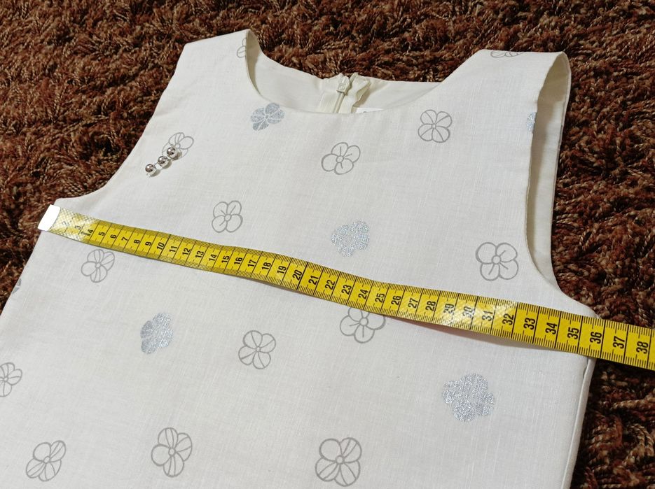 Vestido de Cerimónia em Linho para Menina (Novo - 8 anos)