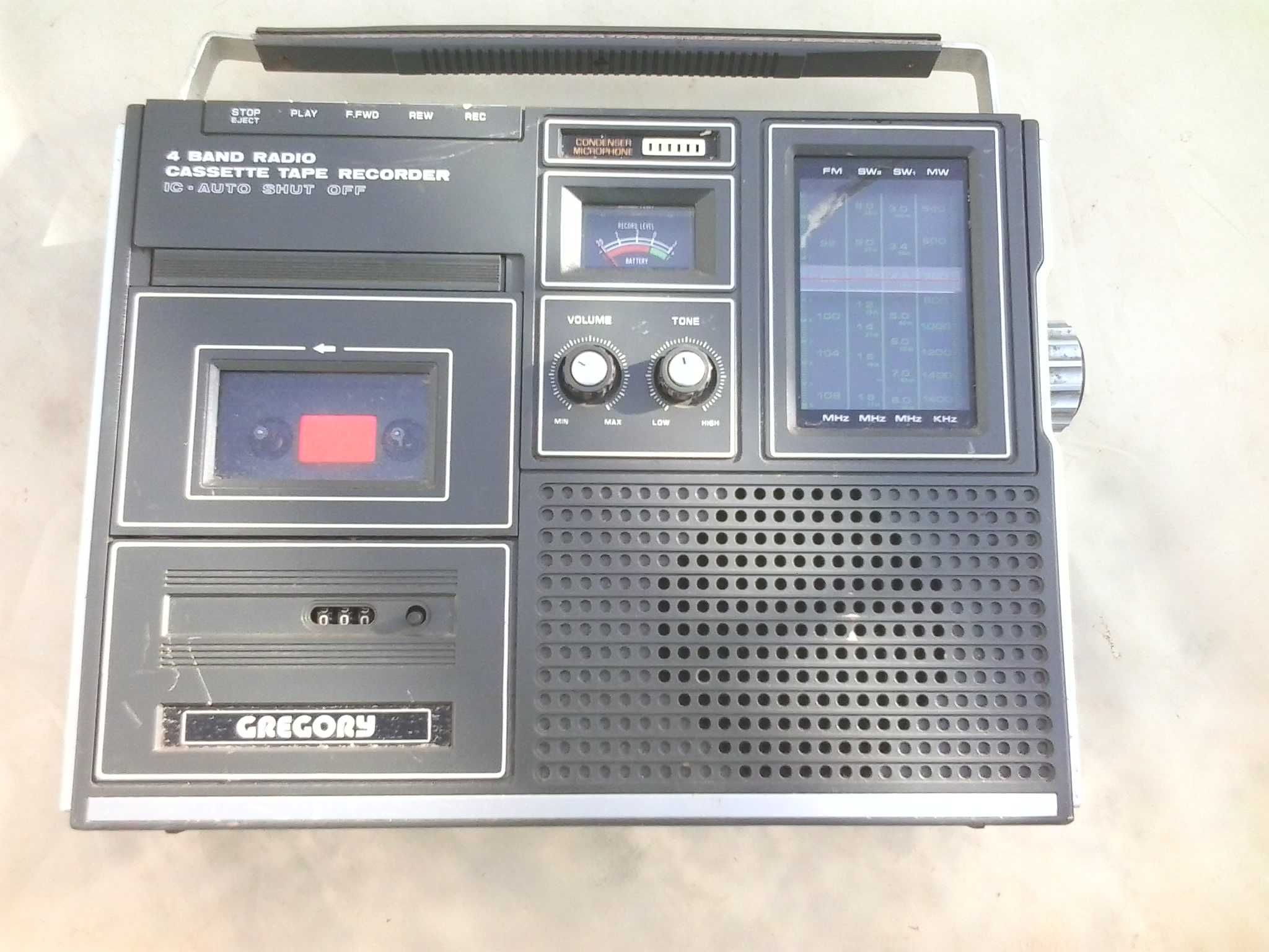 Radio Cassete Japonês Gregory anos 70