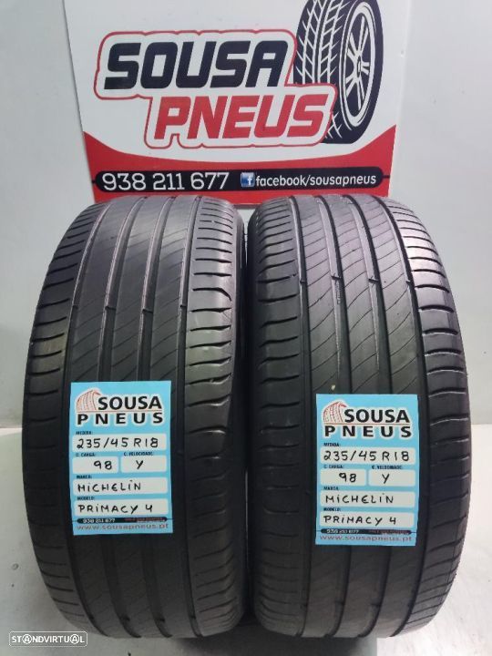 2 pneus como novos 235-45r18michelin - oferta dos portes