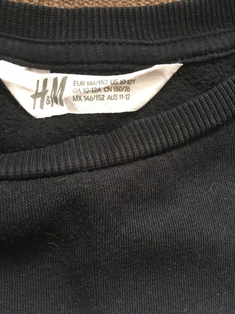 Bluza czarna H&M r. 146/152