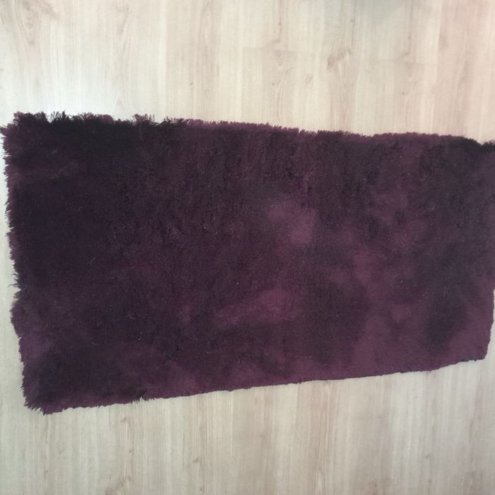 Dywan 70 x 140 bordowy ciemny róż wys włosia 4cm porządny komfort
