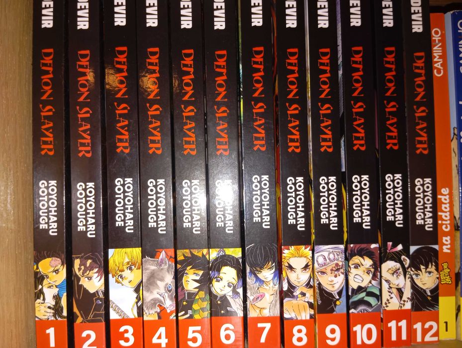 Livros de bolso, Manga. Coleção Demon Slayer (1 -12), em português.