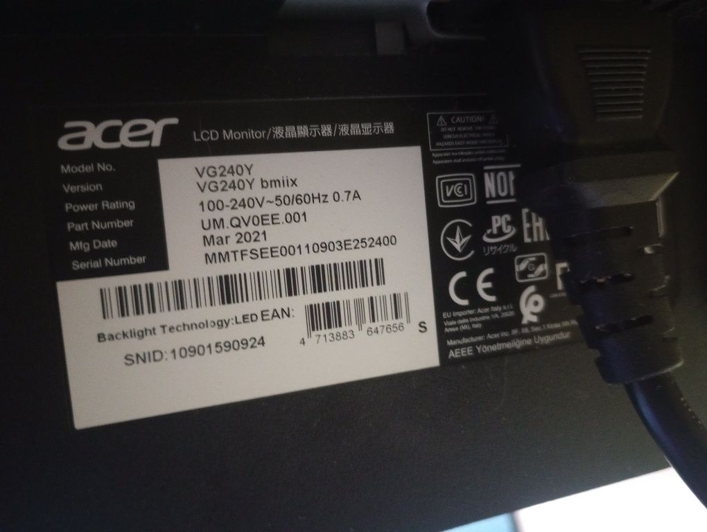 Monitor Acer Nitro 75hz Ips