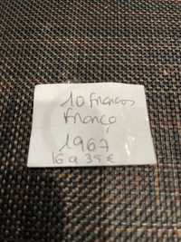 Moeda de 10 Francos de 1967 lindissima