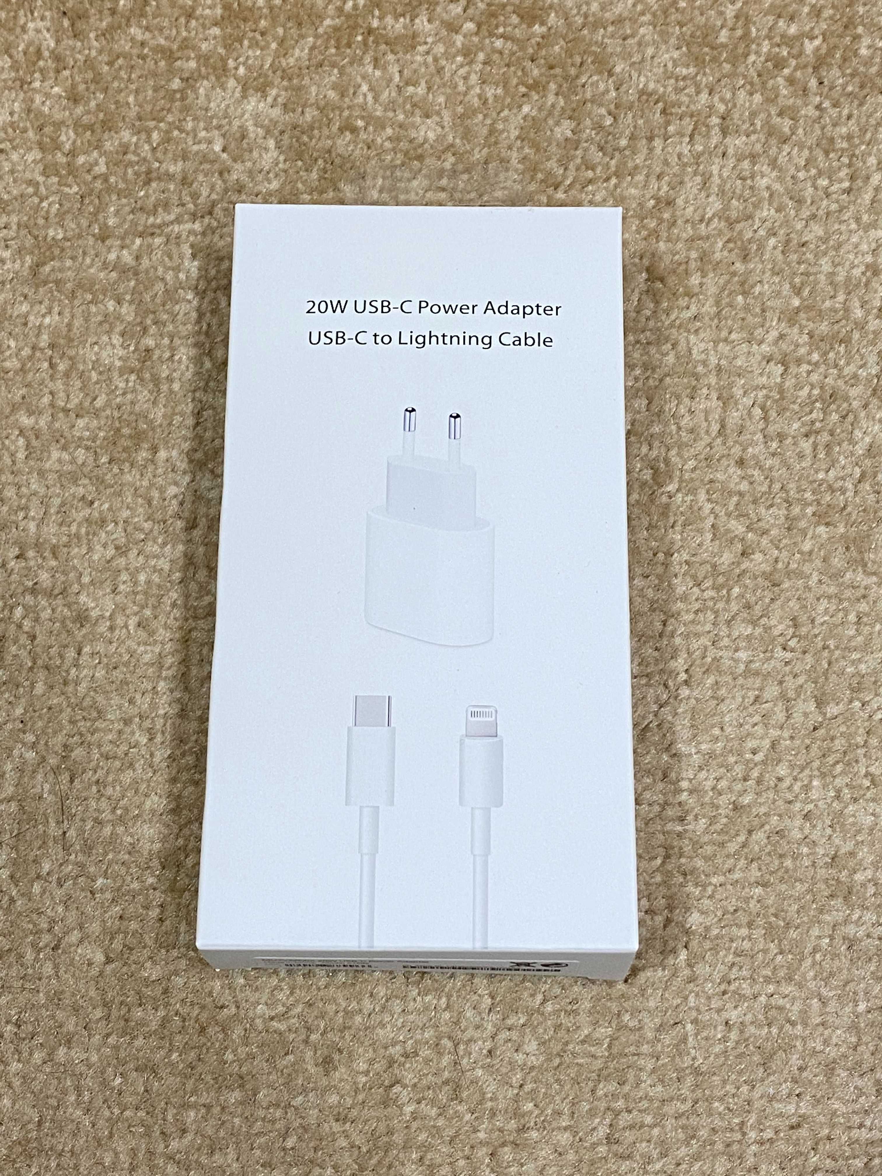 Комплект швидкої зарядки iPhone 20 W USB-C + Кабель USB-C to Lightning