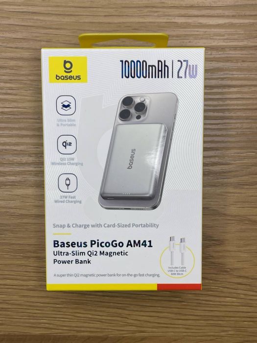 Ультра тонкий павебанк Базеус Baseus Ultra slim 10000 mAh 20w Iphone