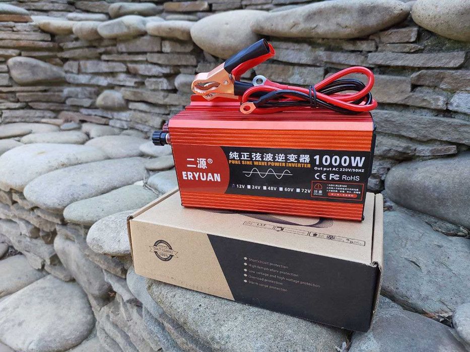 Преобразователь инвертор інвертор 12-220 1000 Чис. синус. Для хол. кот